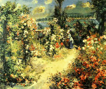 Pierre Renoir Greenhouse Sweden oil painting art